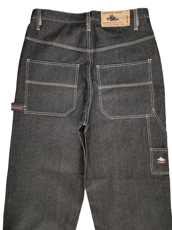 Vintage Baggy Jeans Pnb Nation Carpenter Wide Leg… - image 3