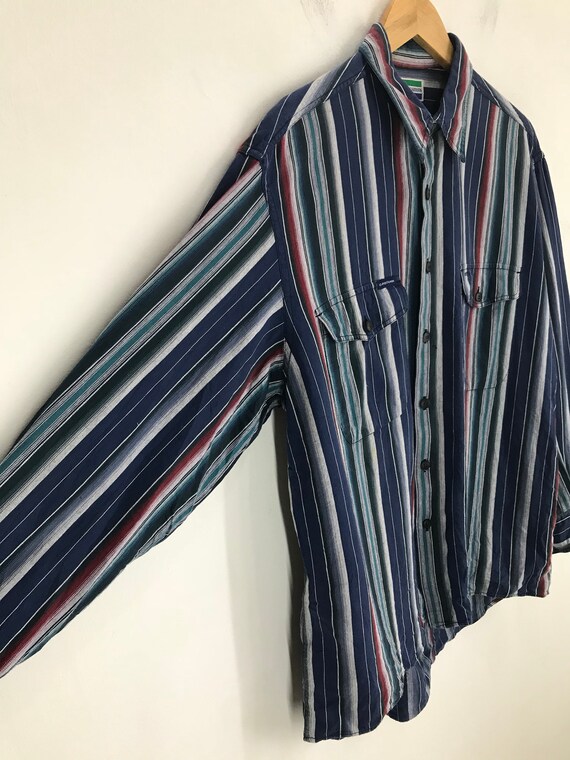 Vintage NIGEL CABOURN Multi Colour Striped Oversize Button