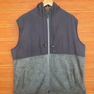 Vintage Stussy International Fleece Ärmelloser Kapuzenpullover / Streetwear / Stussy Vintage / Größe XL
