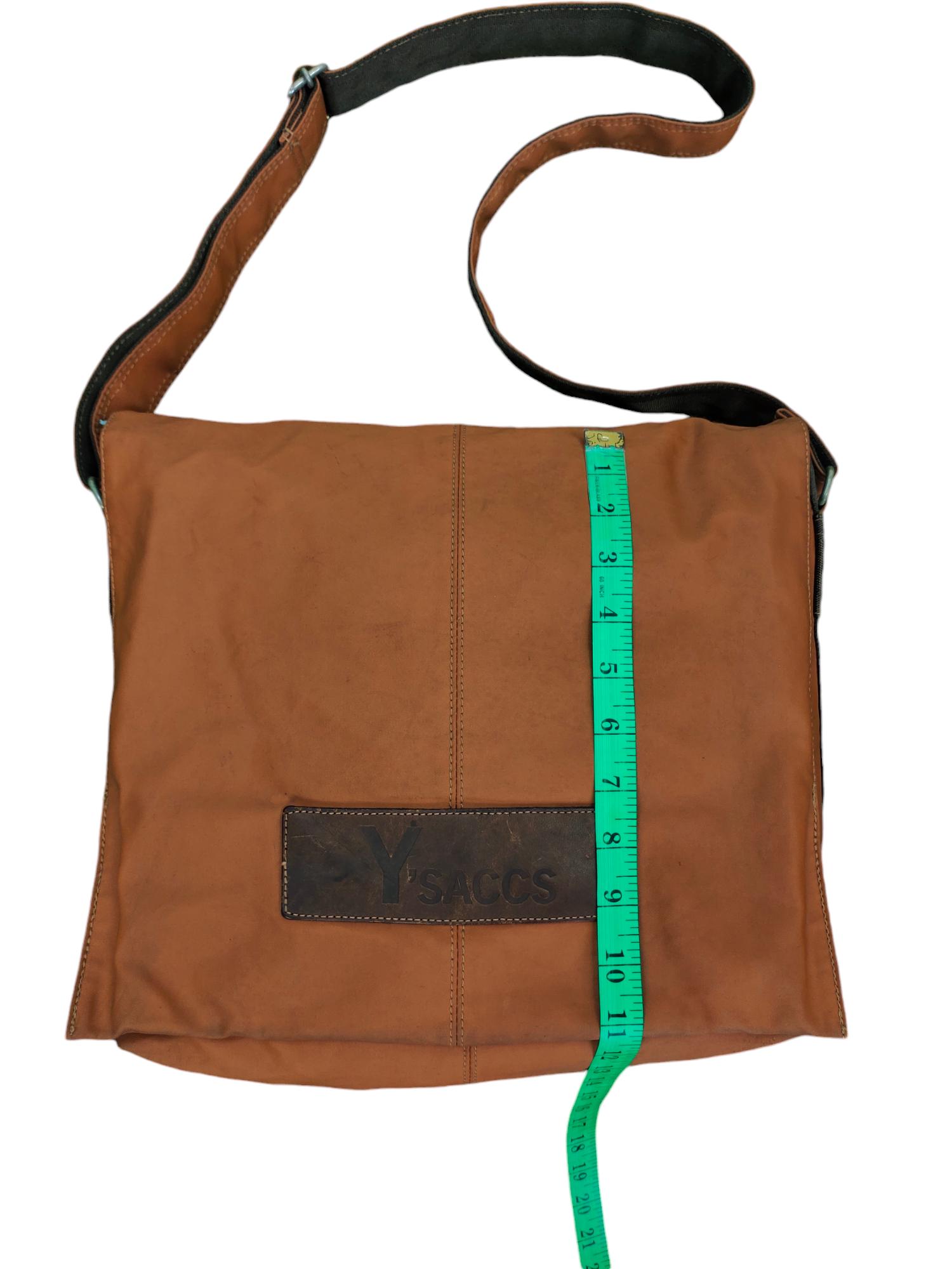 Vintage Y'saccs Leather Shoulder Bag - Yohji Yamamoto Style - Etsy