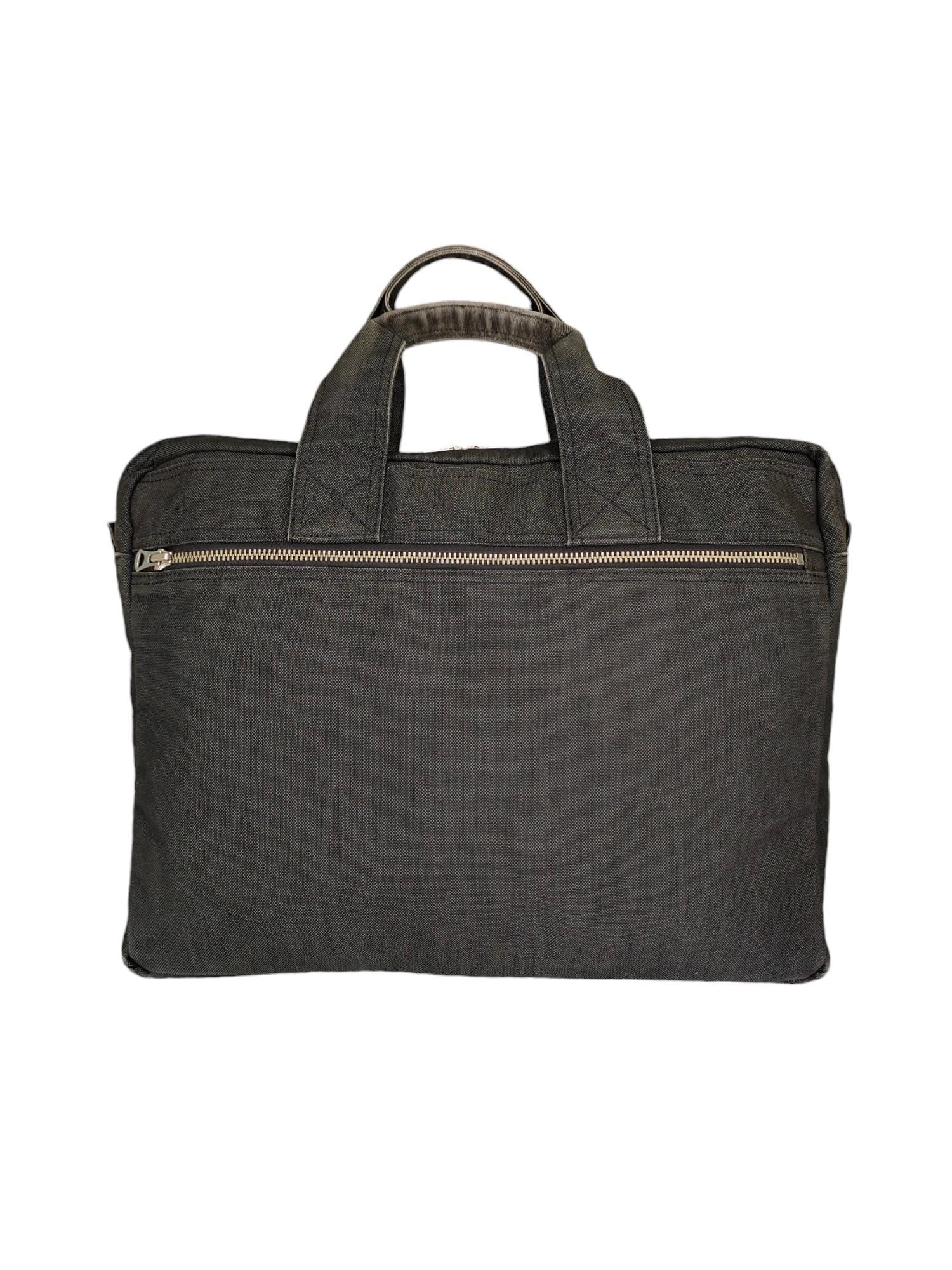 Vintage Porter Japan Canvas Briefcase Tote Bag - Faded Black - Etsy