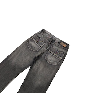 W31x31.5 Wide Leg Jeans Diesel Stone Wash Denim Loose Y2k Streetwear Oakley GStar Ed Hardy True Religion Waist 31