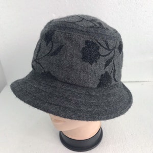 Rare Archival YUKIKO KIMIJIMA Made In Japan Floral Hat issey miyake wtaps yohji cdg
