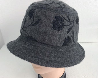 Rare Archival YUKIKO KIMIJIMA Made In Japan Floral Hat issey miyake wtaps yohji cdg
