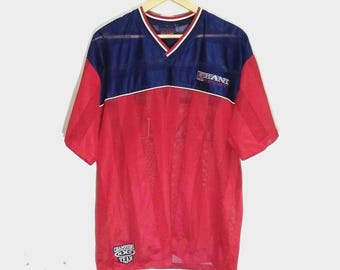 Rare Vintage 90s KARL KANI SPORT Usa Embroidered Spell out Big box Logo Jersey Champion Team XXiii Hip Hop Rap Swag Jersey