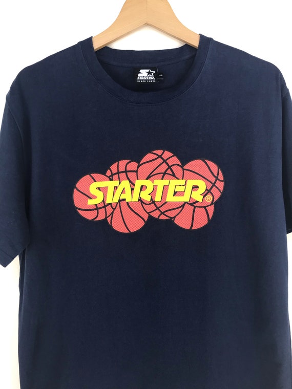 Vintage STARTER Black Label Balls Spell Out Shirt… - image 2