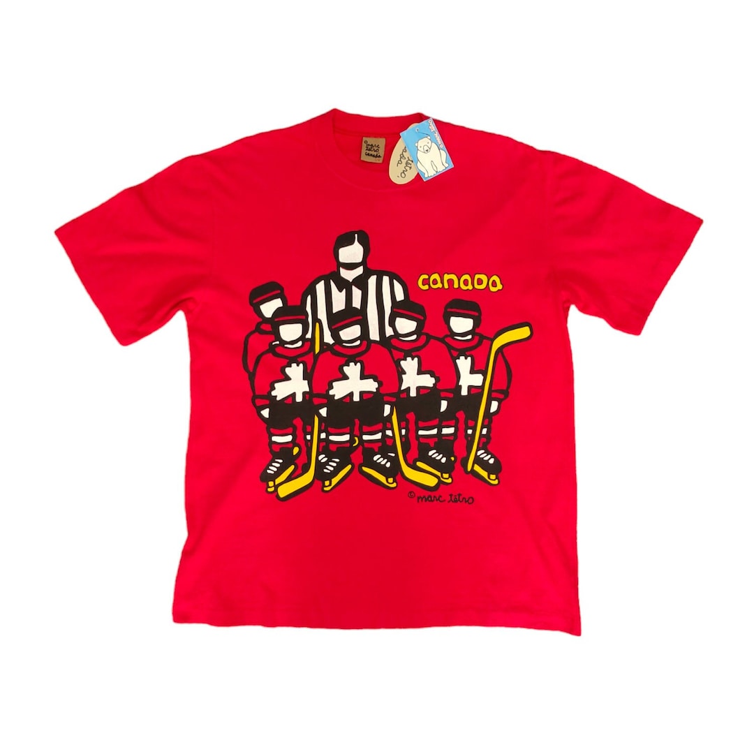 90s HOCKEY L/S Tシャツ 目玉 ロンT M ヴィンテージ Vintage 90s Looney Tunes Taz Hockey Jersey Tasmanian Devil