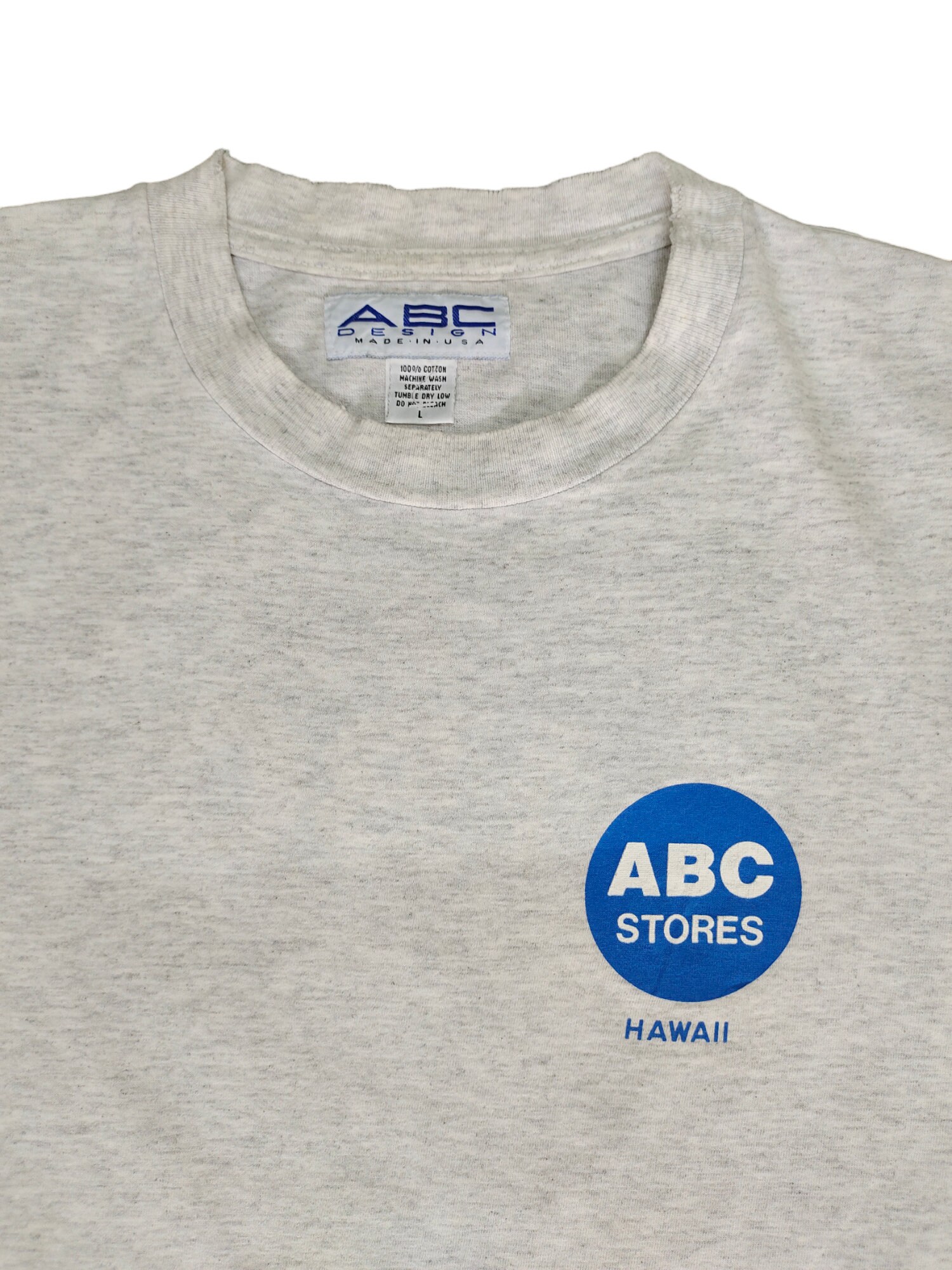 Vintage 90s ABC Stores Hawaii Distressed Roundneck T-shirt
