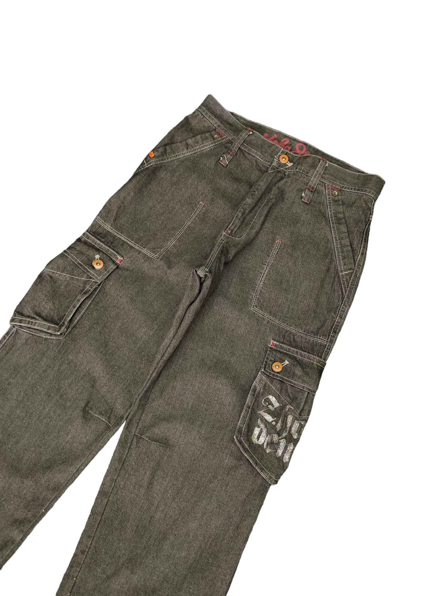 Vintage Hobo Jeans Cargo Denim Pants: Baggy Wide Leg (w34x33) - Etsy