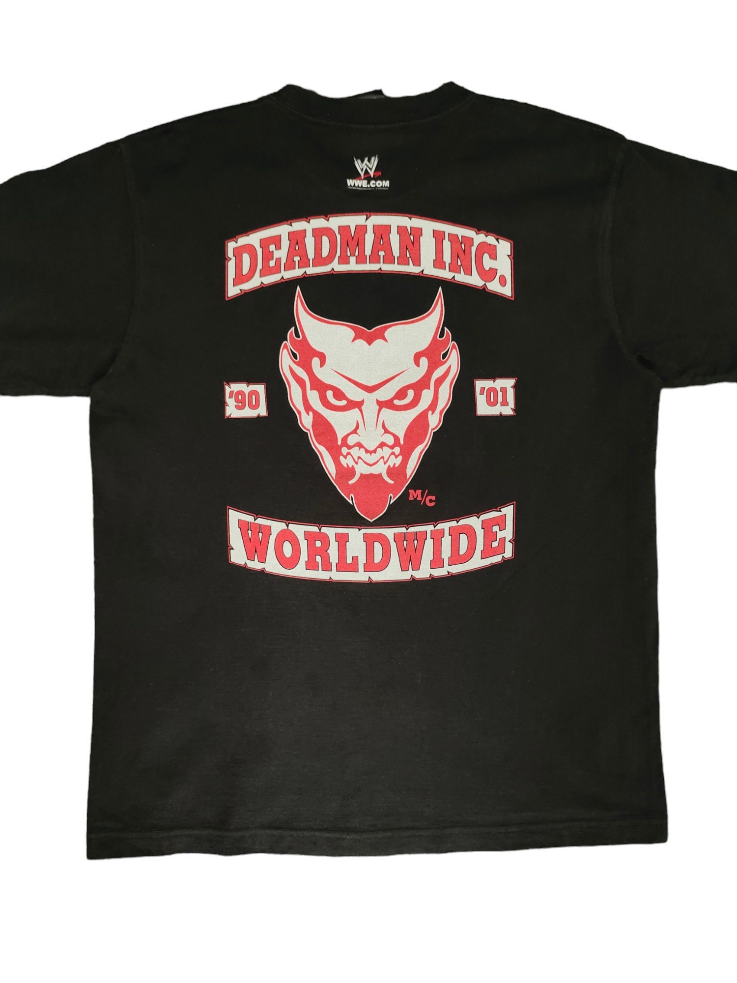 Vintage 2001 WWE Undertaker Deadman Inc. Logo T-shirt Size M