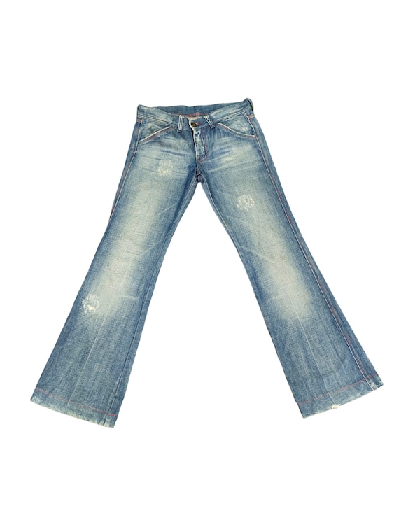 W27x28 Vintage Flare Jeans AW04 Diesel Distress Denim Boot Cut