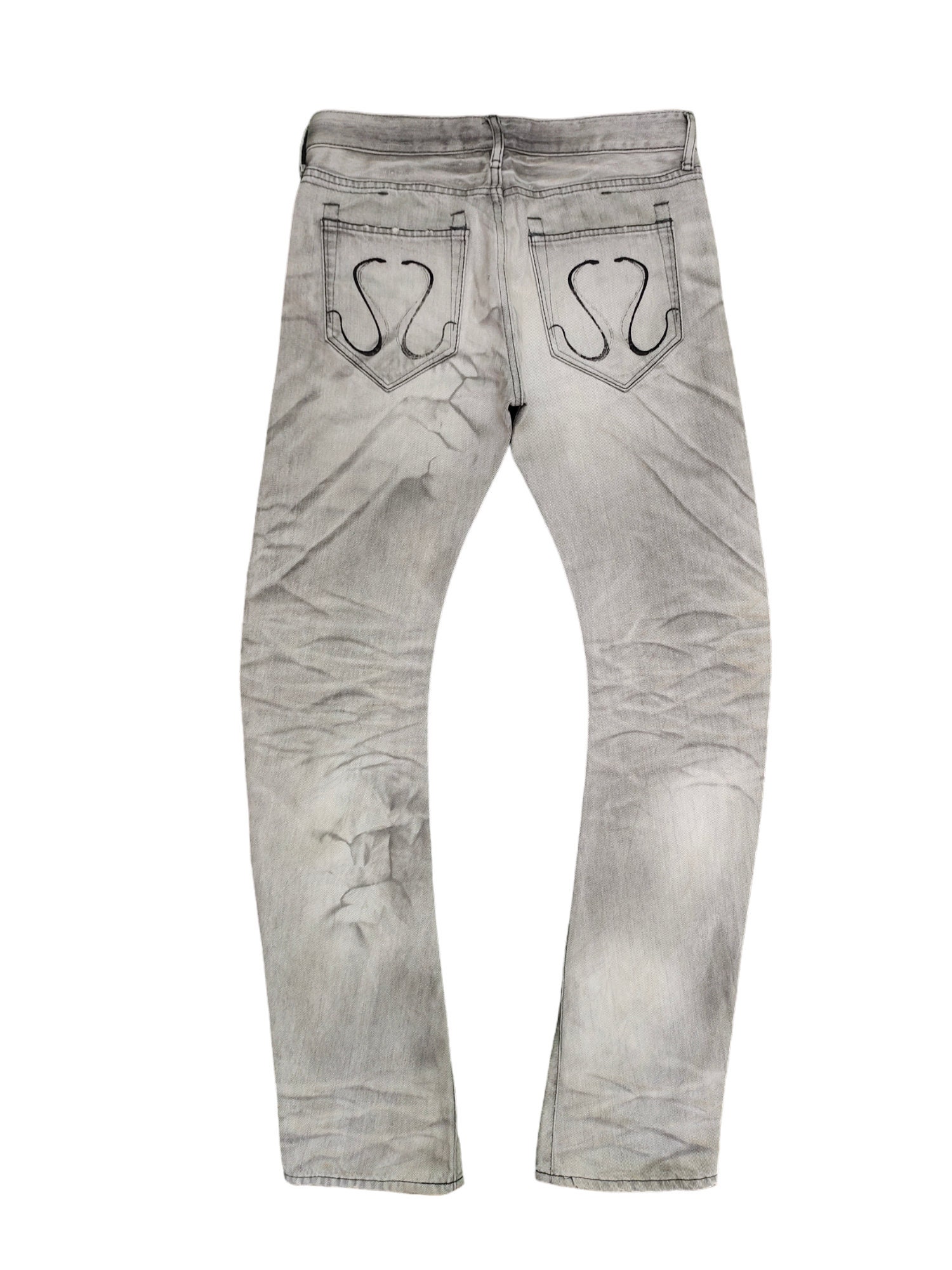 W32x32 Vintage 1990s Civarize Amazing Washed Faded Curved W32x32 Vintage 1990s Civarize Amazing Washed Faded Curved