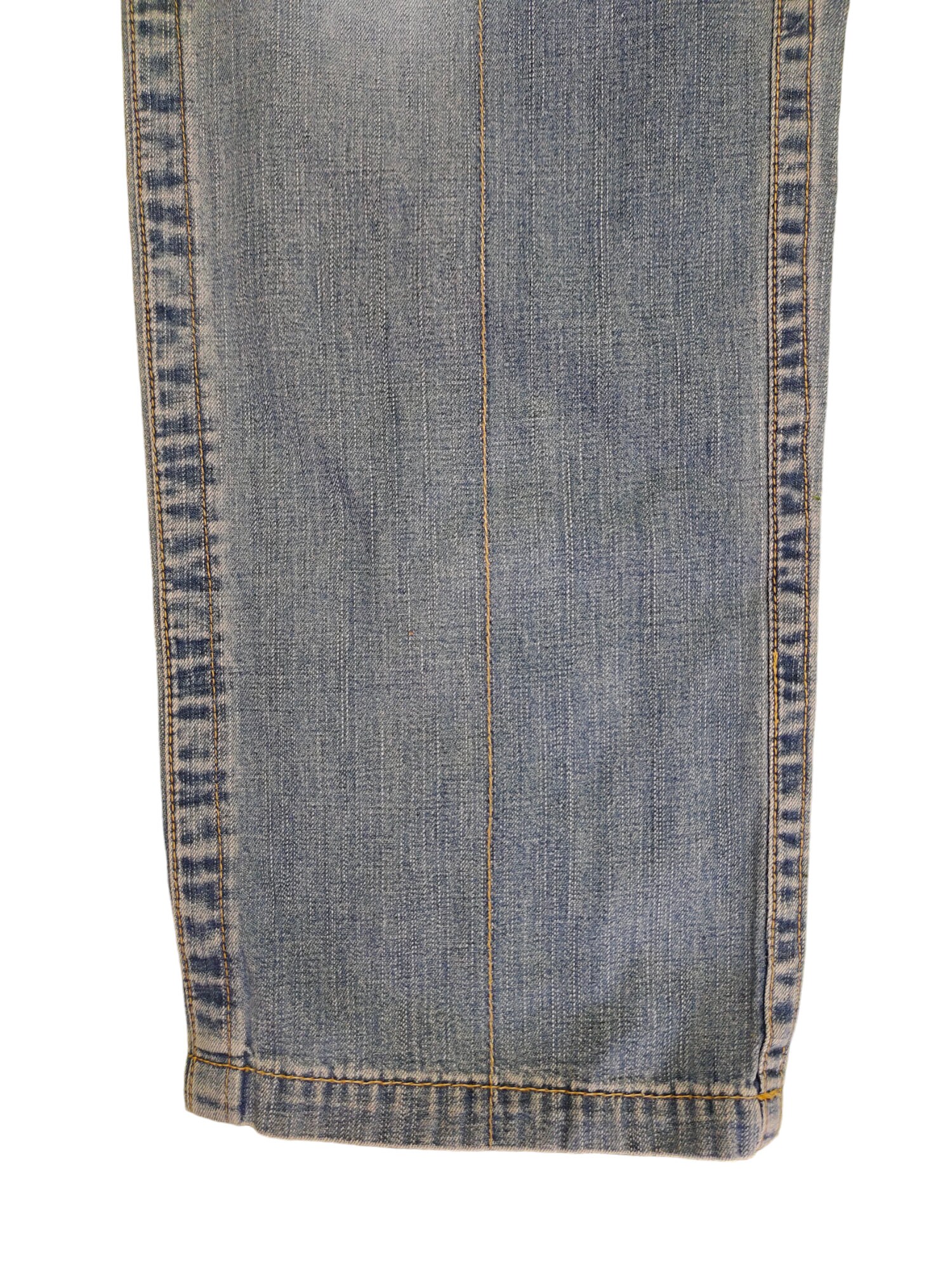 W30x31 Vintage 90s Blue Blue Japan Loose Wide Leg Denim