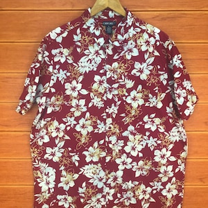 Vintage Hawaiian Cherokee Aloha Shirt / Aloha Wear Shirt / Rockabilly Shirt / Summer Shirt / Size L