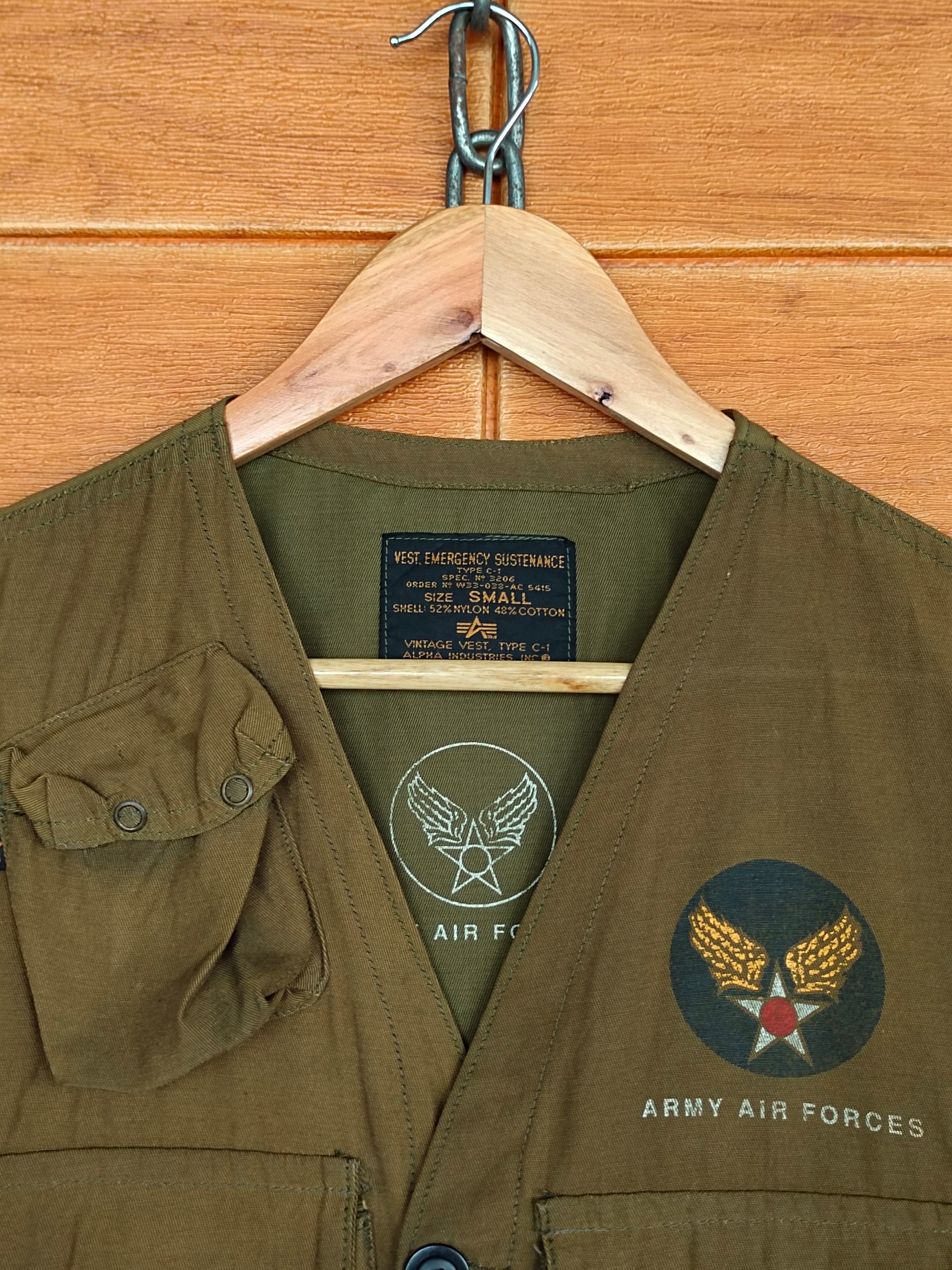 Vintage 80s Alpha Industries USAF Type-c Vest / Utility Vest