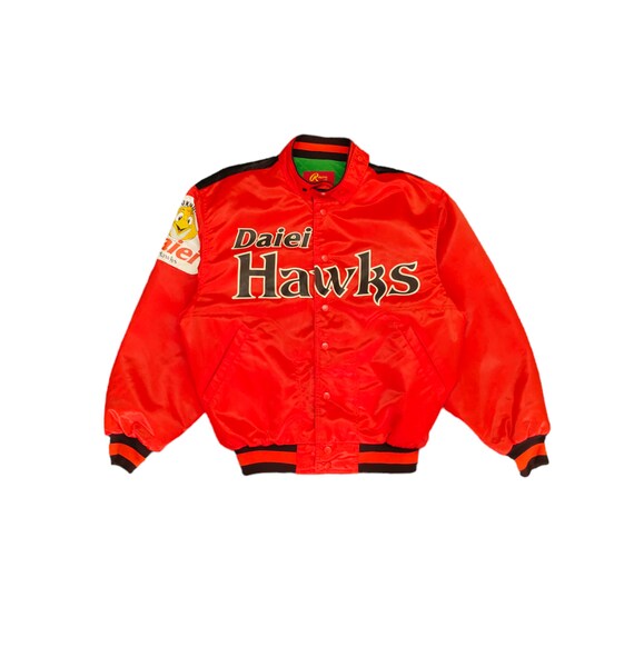 ウェア Fukuoka Daiei Hawks 1999 Jacket New Vintage Japan NPB Fukuoka Daiei Hawks 1999 Championship