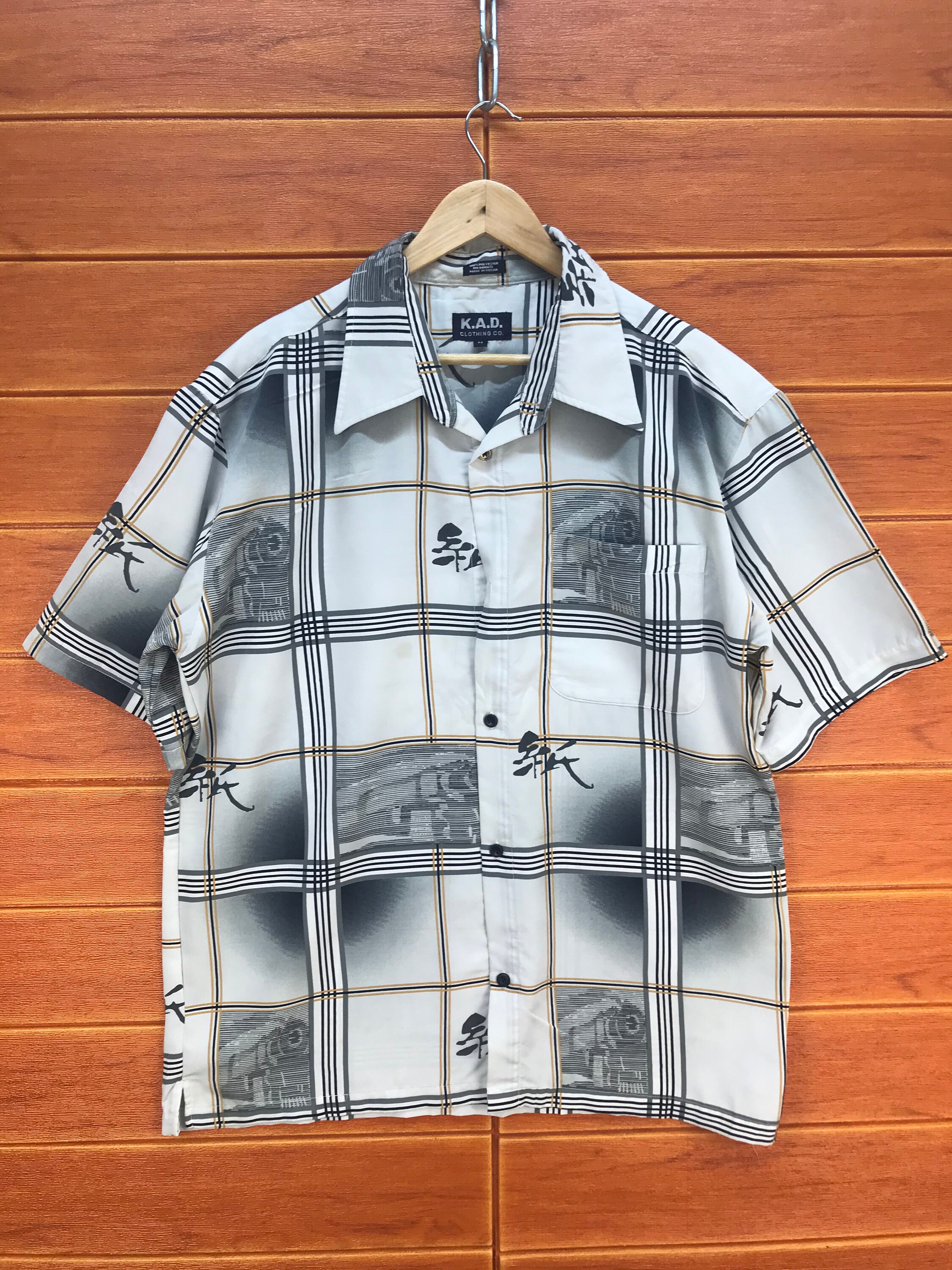 シャツ [GAKIHARA] KARIYA VINTAGE CHECK SHIRTS Kariya western vintage cut check shirts (charcoal
