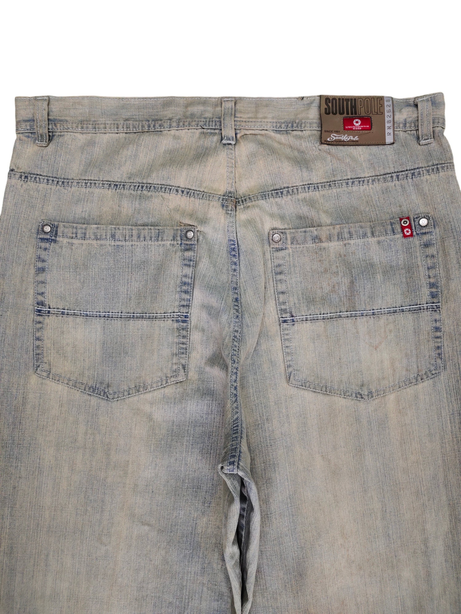 W41x33 Baggy Jeans Southpole Denim Wide Loose Y2k Streetwear