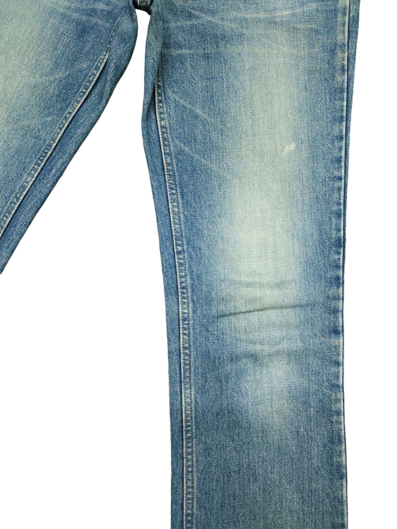 Blue Blue Japan Flare Jeans: Faded Denim, Clawmark Distress