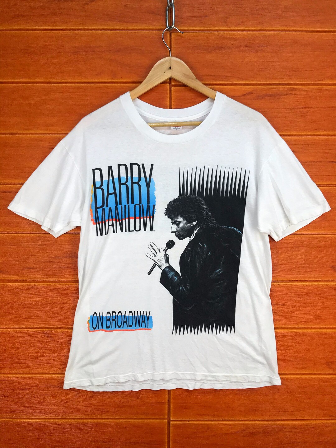 Vintage 80s Barry Manilow on Broadway Tour T-shirt, Medium - Etsy