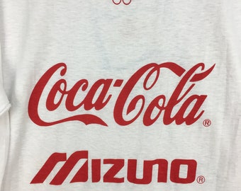 Vintage Japan Olympic Day Run 2000 Shirt Coca Cola & Mizuno