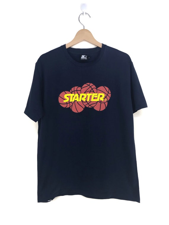 Vintage STARTER Black Label Balls Spell Out Shirt… - image 1