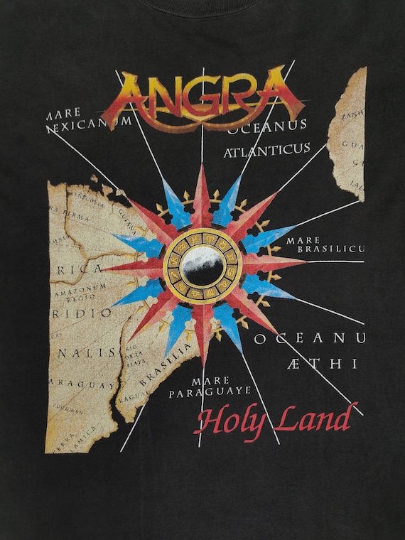 Vintage 90s Angra 'holy Land' Metal Band T-shirt Size L - Etsy