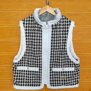 Vintage 90s ELLESSE Perugia Italy Bear Reversible Vest / Size L