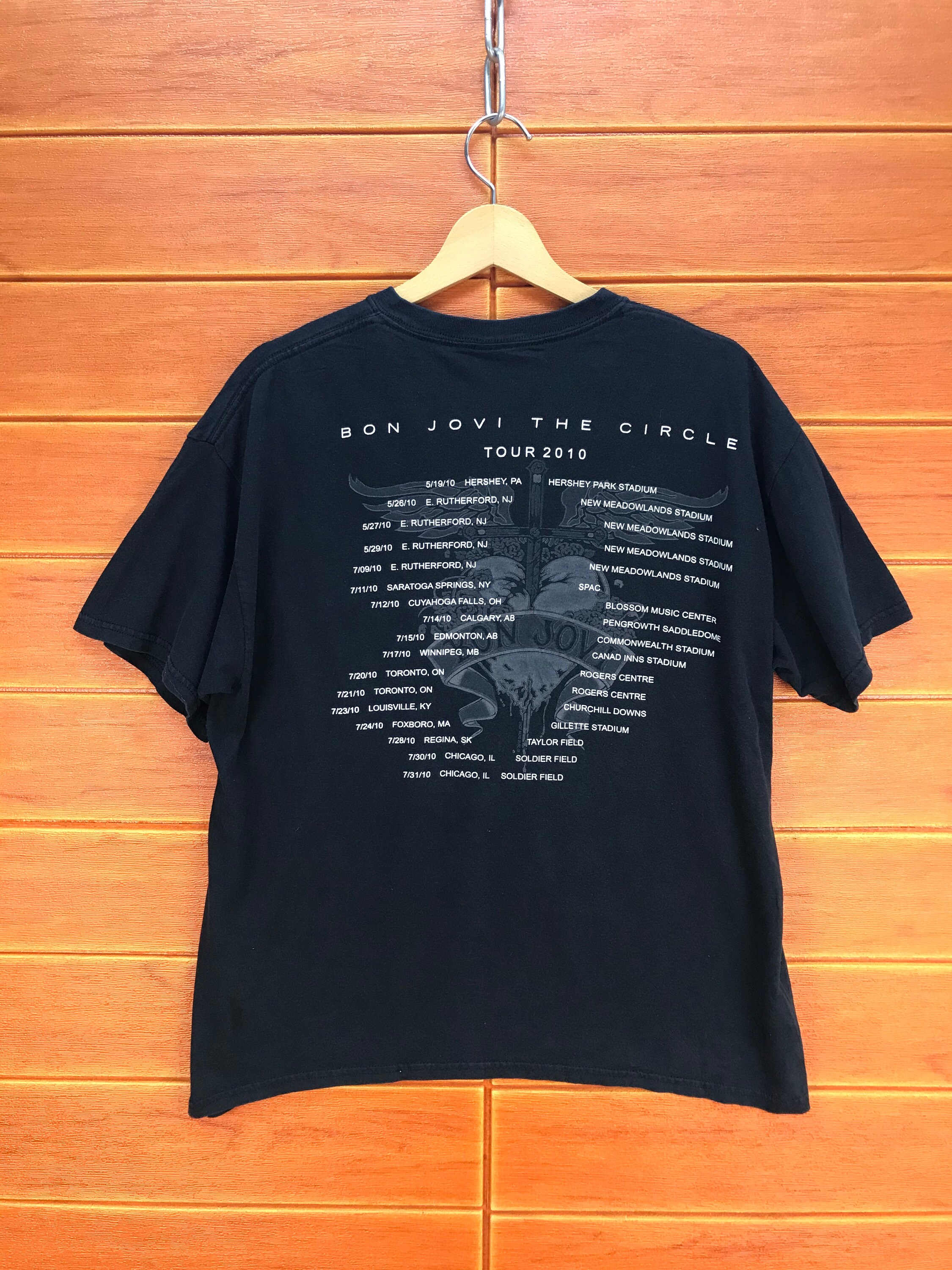 BON JOVI The Circle Tour 2010 Tシャツ / アメリカのロックバンド 