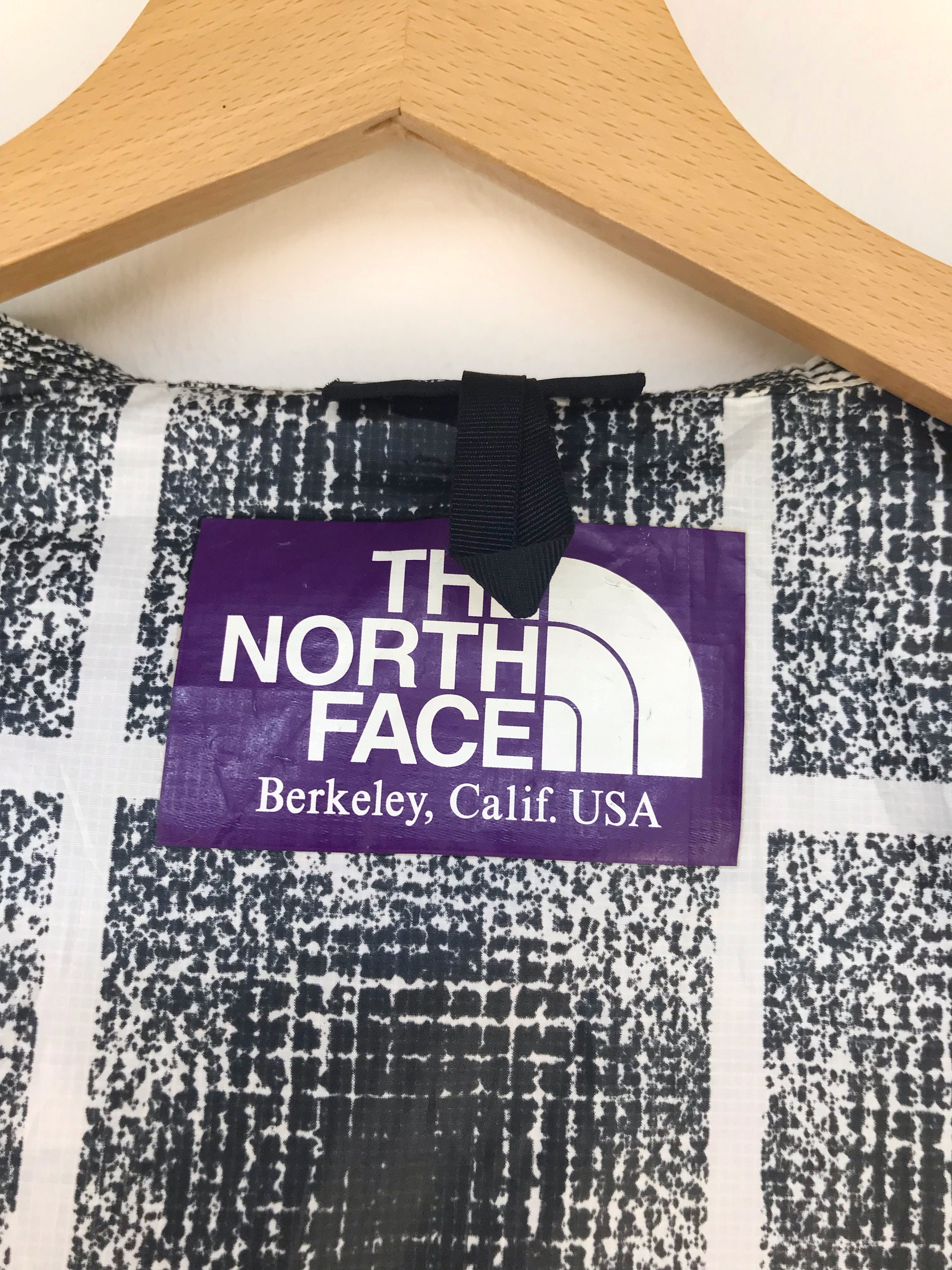 Vintage THE NORTH FACE Purple Label Checkered Light Hooded - Etsy