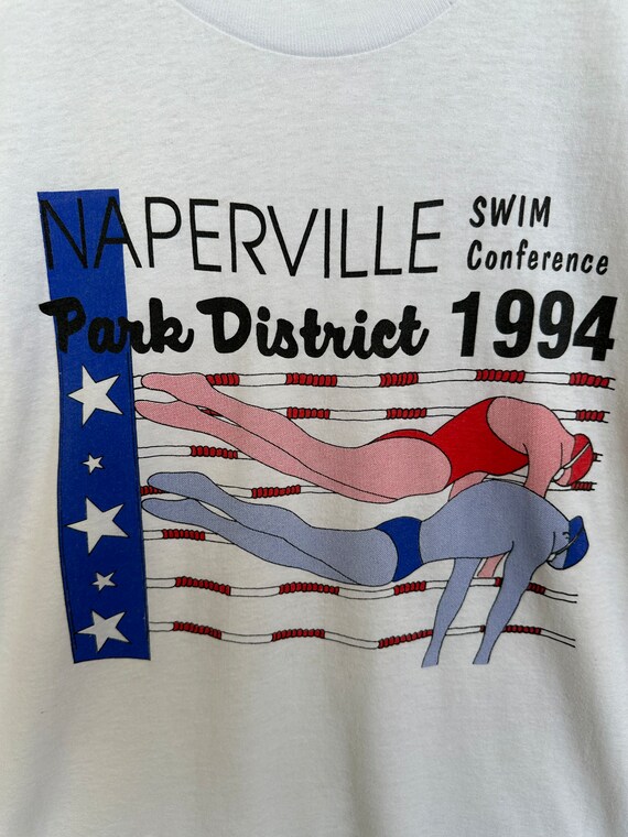 Vintage 90s Naperville Swim Conference T-shirt - 1994 Park