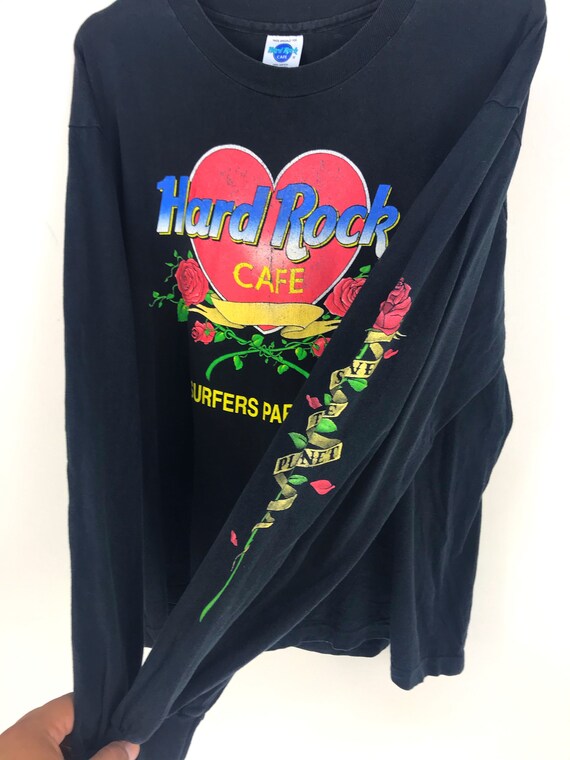 リアル Vintage T Sleeve Long Paradise Surfers CAFE ROCK HARD 90s トップス