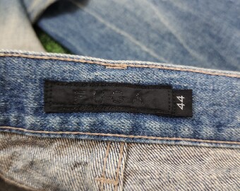 パンツ 00s archive FUGA flare black denim BK 44 Japanese brand Fuga flared denim | Depop