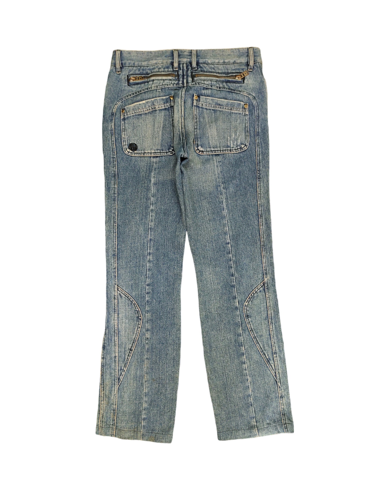 W31x30.5 Vintage Y2k Diesel Multipocket Fatigue Denim Pants