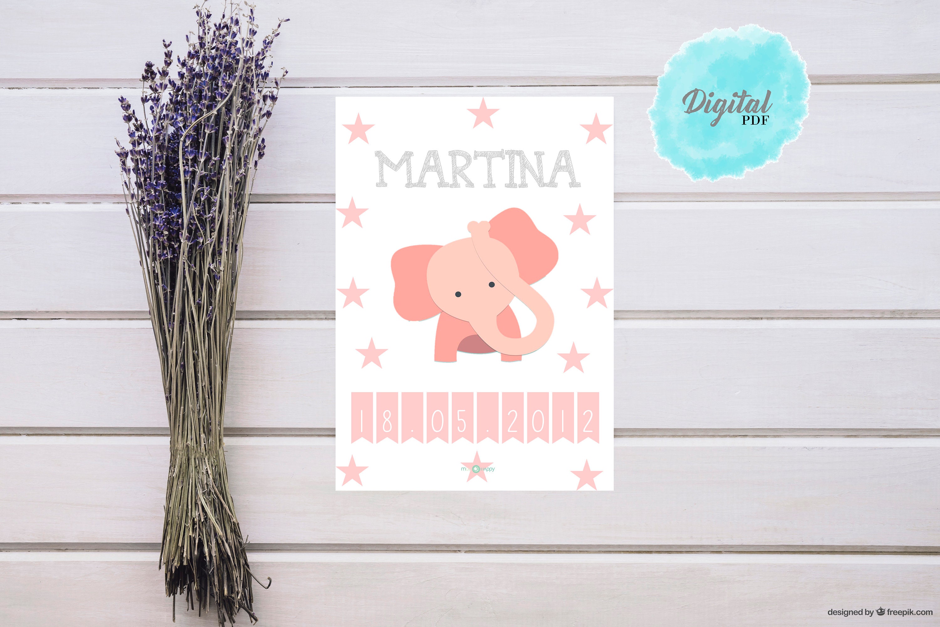 Baby Birth Printable Birth Printable Baby Birth Print Nursery Art ...