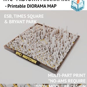 NYC Diorama #1 - Midtown Manhattan Stadtplan, 100% Modular