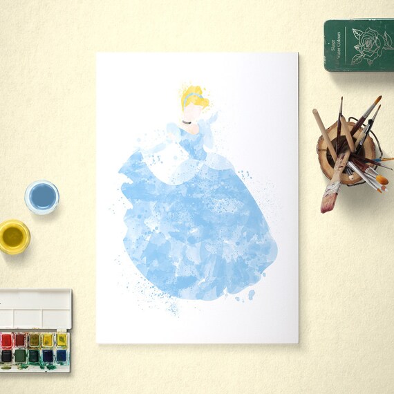 Drawings To Paint & Colour Cinderella - Print Design 066