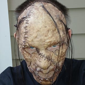 Custom Leatherface Mask Latex Horror Halloween Haunt scary mask image 8