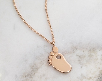 Charm America 10 Karat Solid Gold Gold Baby Feet Charm
