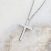 14k Solid Gold Small Cross Necklace: Religious Pendant - Etsy