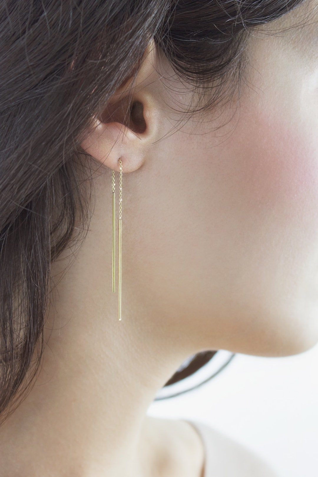 Wire bar earrings clearance