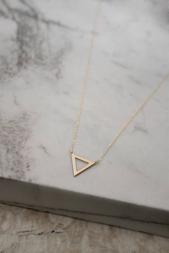 23 ct Three Diamond Triangle Shape Necklace - Sarah O.