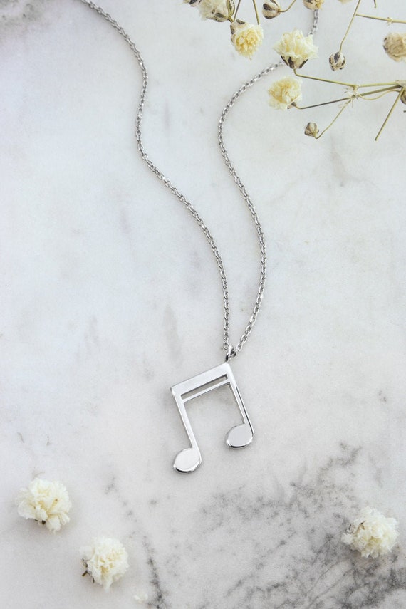 Etsy white deals gold necklace