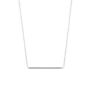 Thin gold bar necklace Clearance
