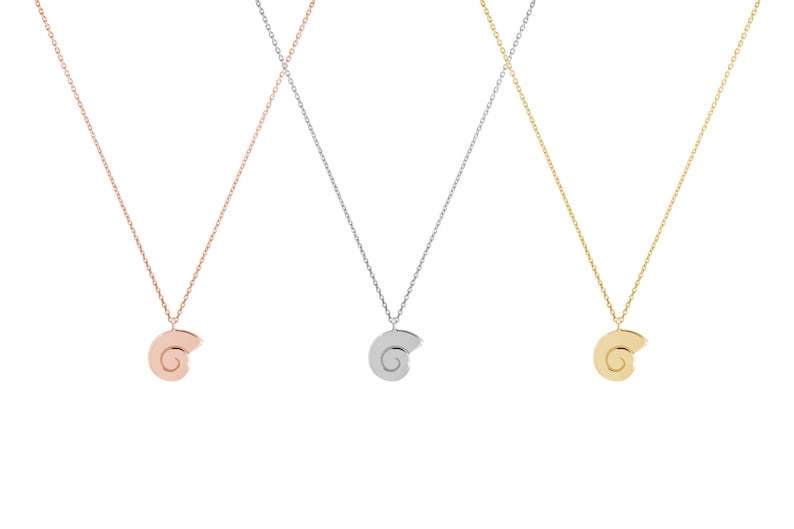 18K Isla Seashell Charm Necklace main image 1