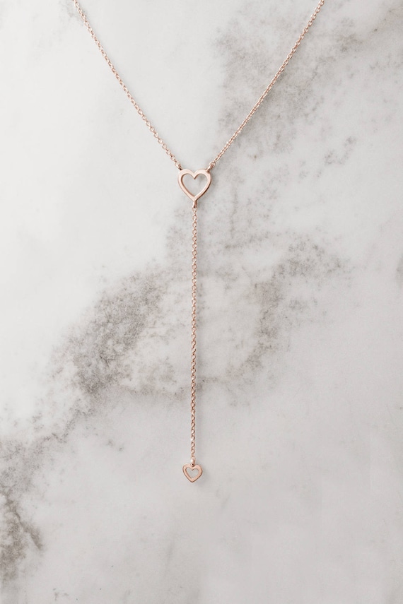Unique rose gold necklace deals