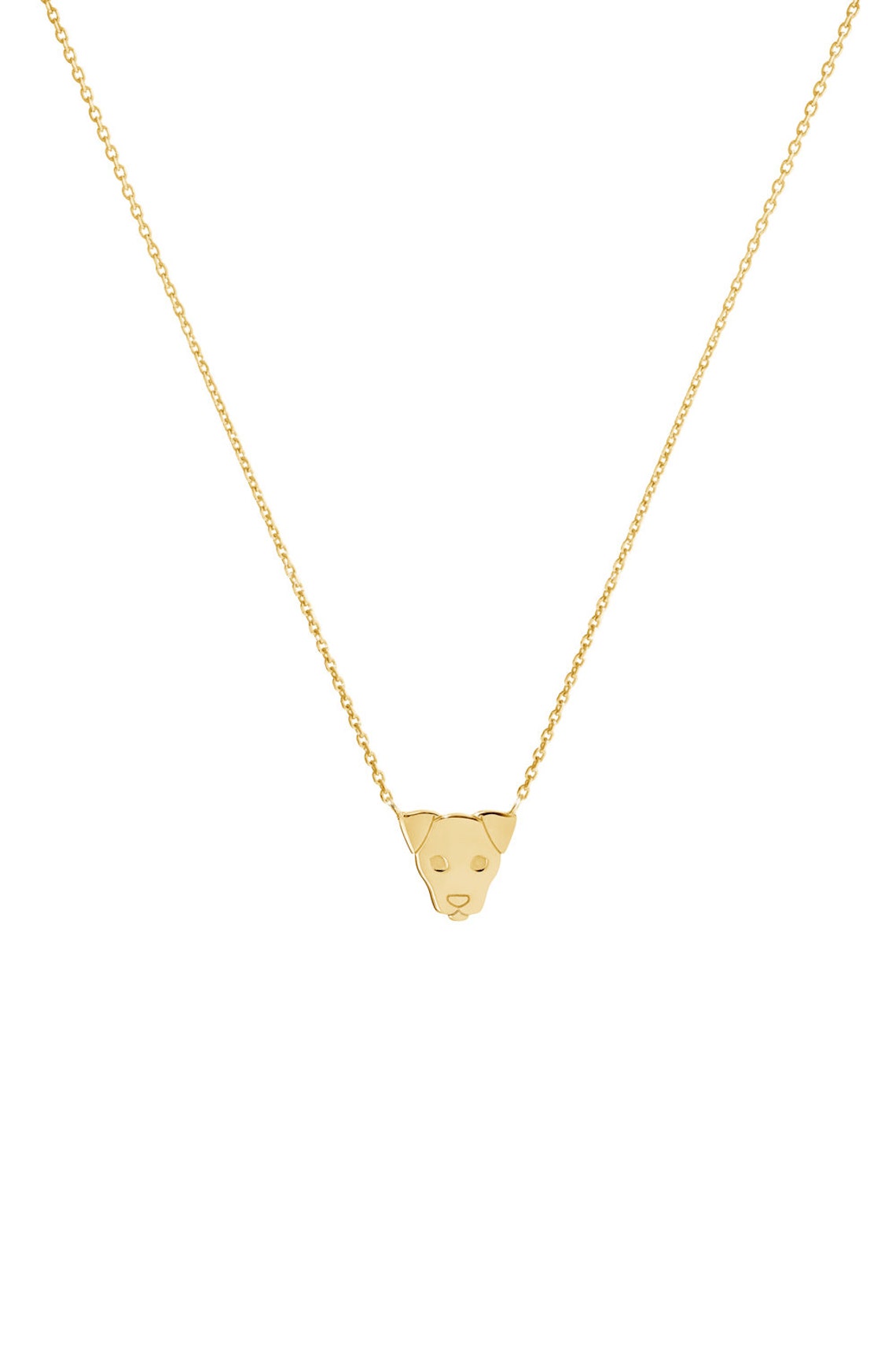 Dog Charm Necklace in Gold main image 1