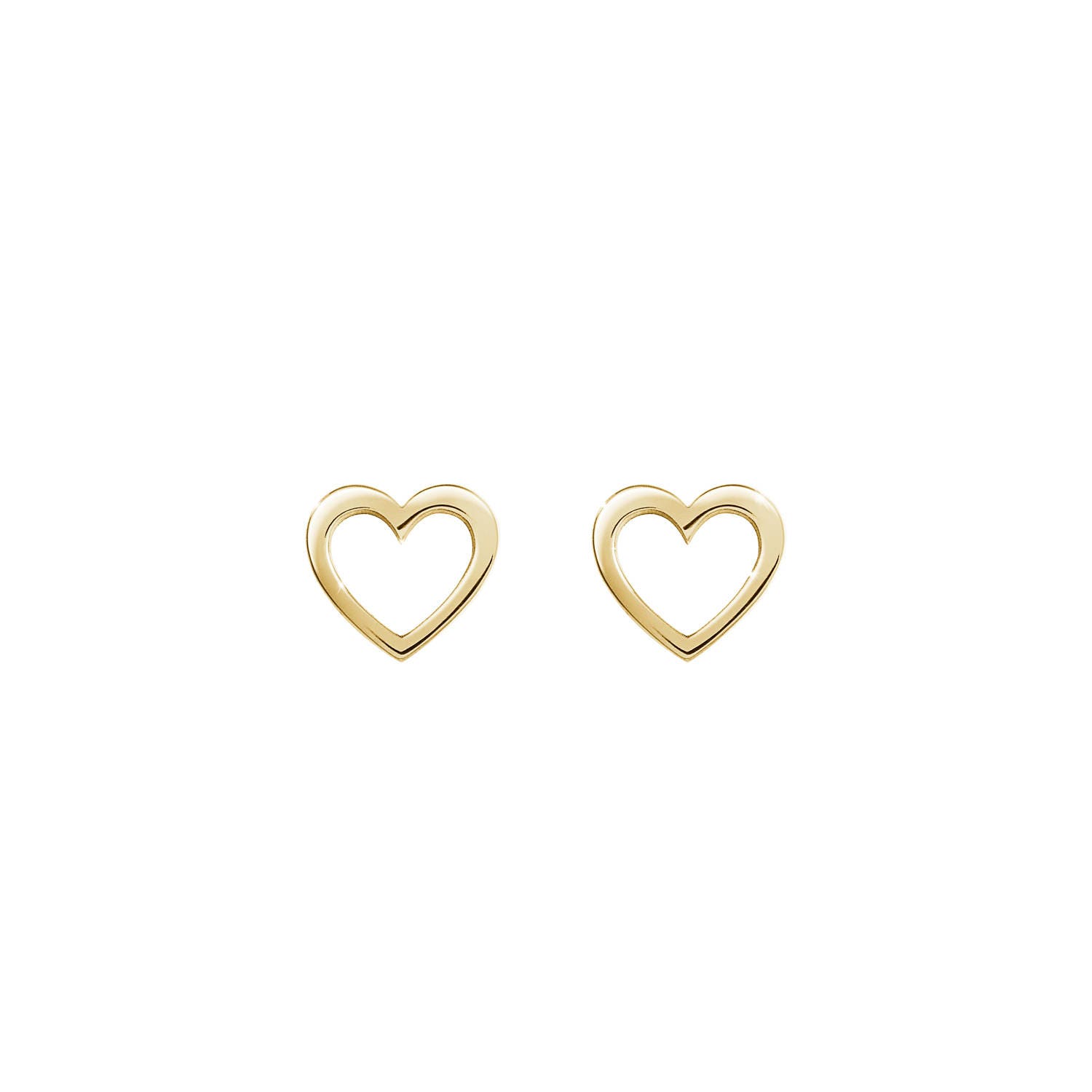 Superb vintage 9ct yellow gold faceted Garnet stud earrings - fully