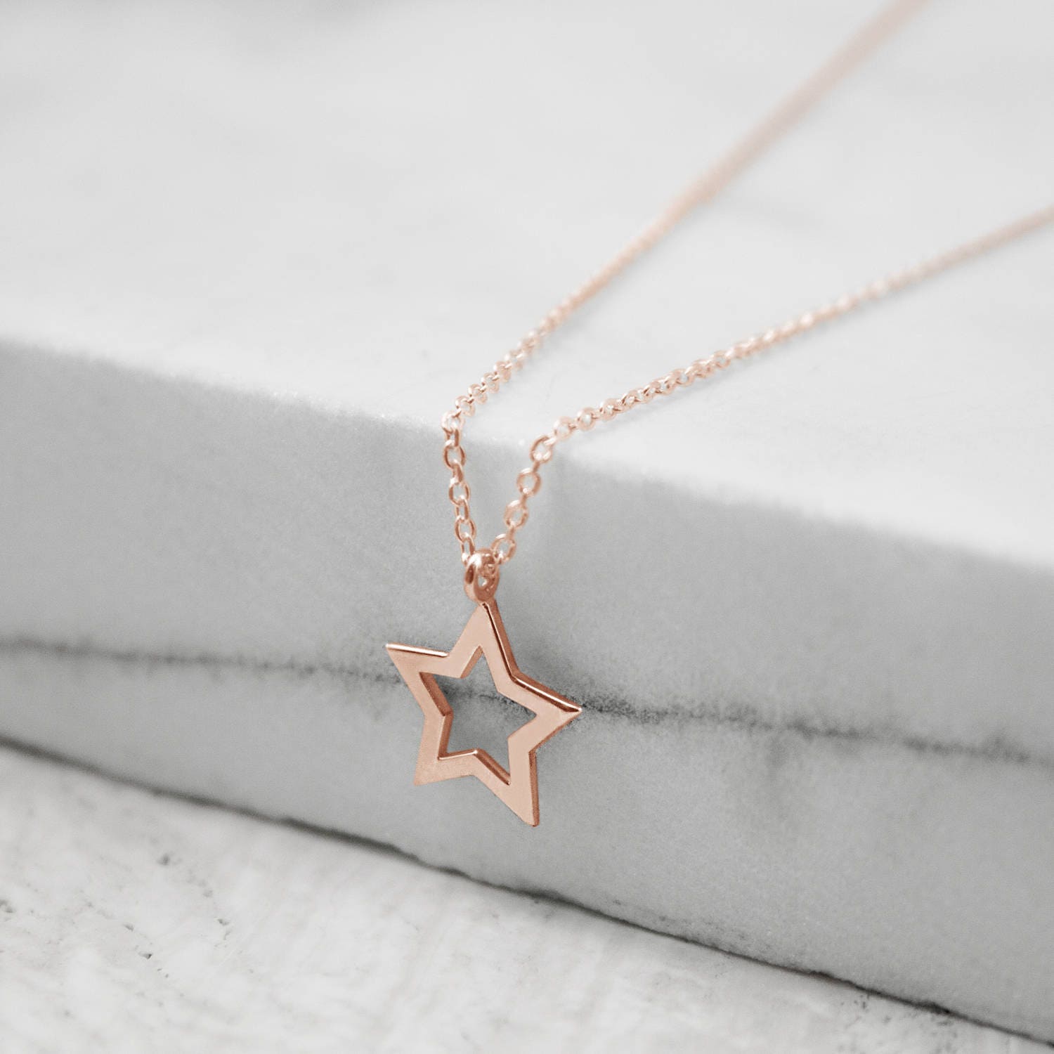 CHIEKO+ the star necklace 星のcolorゴールド