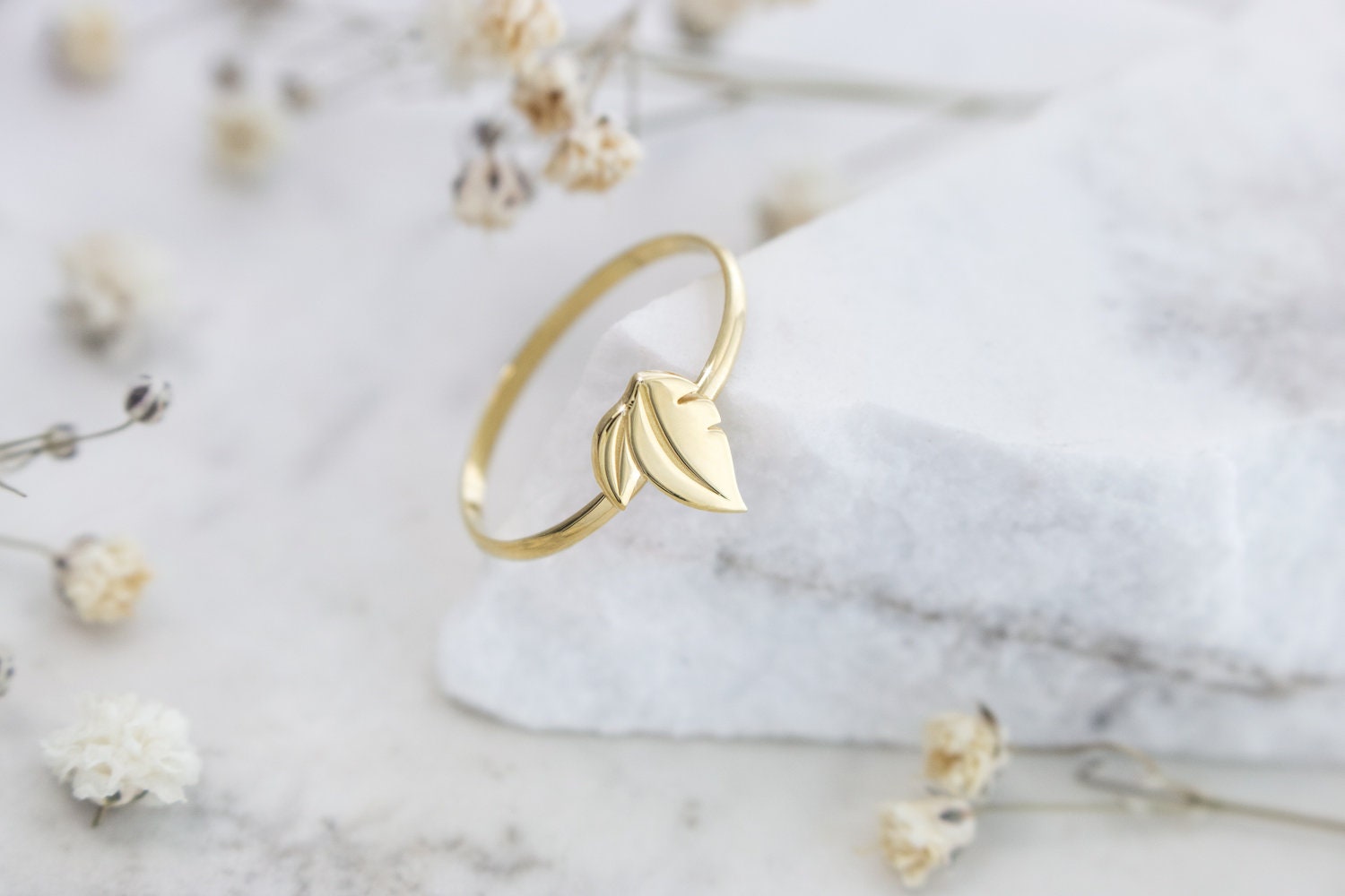Double leaf ring sale